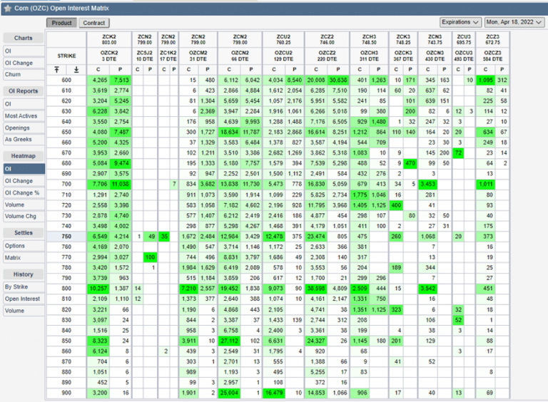 Open Interest Heat Map Bell Potter